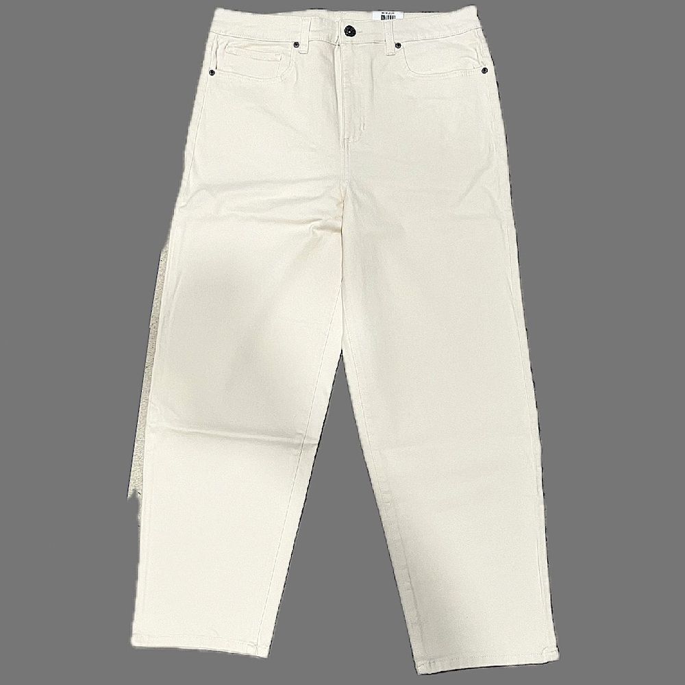 NWT Style & Co High Rise Straight Leg Mom Jeans Sunshine Light Size 14